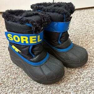 Sorel Kids Boots Black and Blue